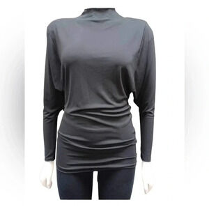 💥HOST PICK💥 Zara High Neckline Black  Long Sleeve Batwing Shirt Size Medium